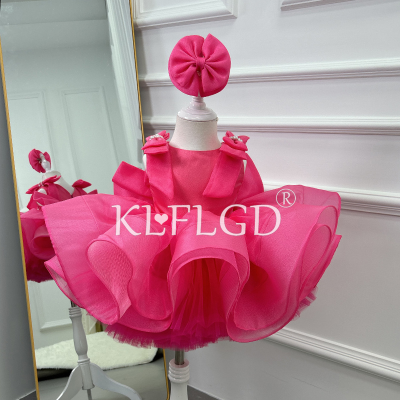 Toddler Girl Tulle Party Dress - Vestido de Festa para Meninas Pequenas