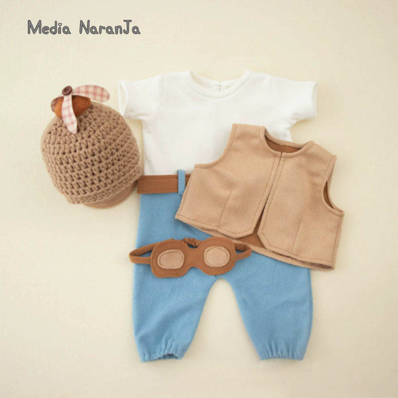 Infant Photography Props Outfit - Adereços para fotografia de recém-nascidos: roupa