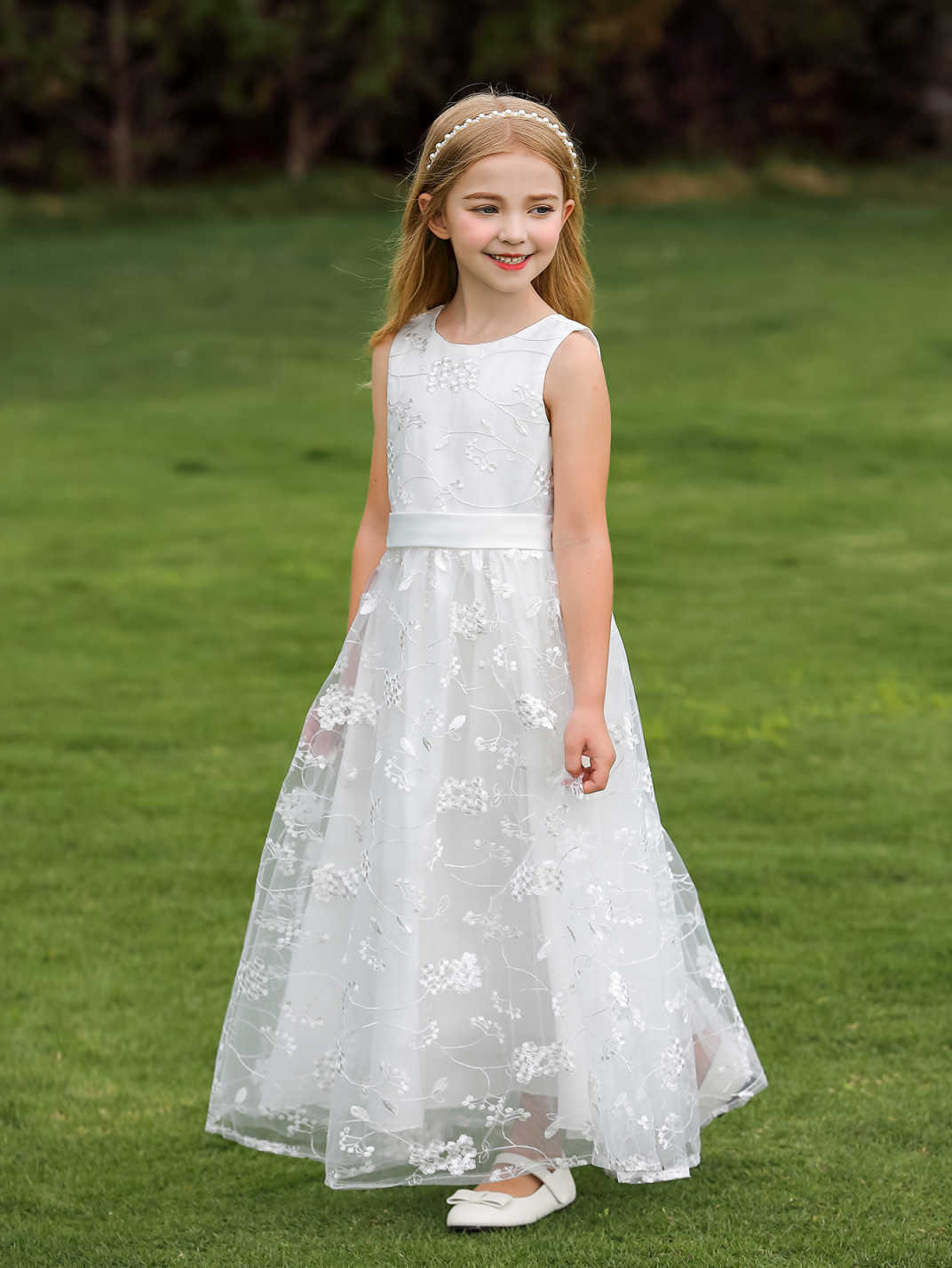 Toddler Girl Tulle Party Dress - Luxo blush rosa crianças vestido de