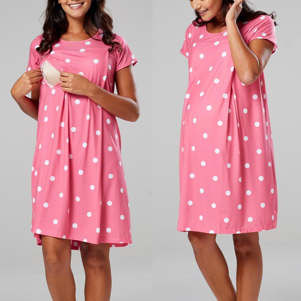 Maternity Wear - Maternidade pijamas de amamentação camisola sexy