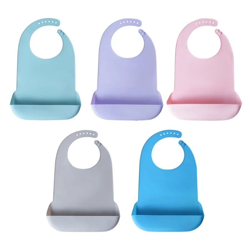 Waterproof Baby Bibs Silicone - Babador de silicone impermeável e resistente
