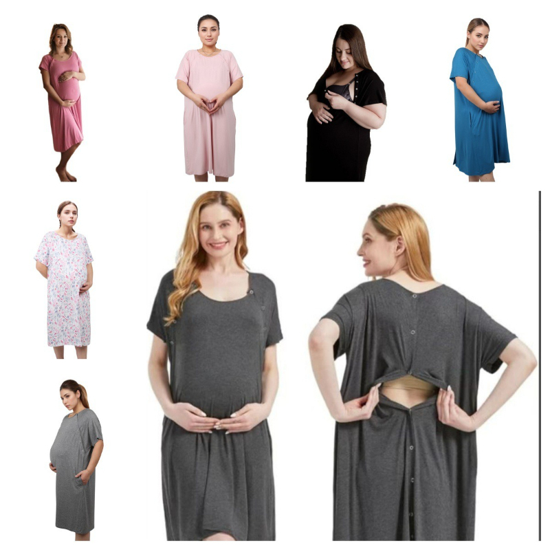 Maternity Wear - Vestido de Maternidade Pós-Parto Multifuncional, Vestido
