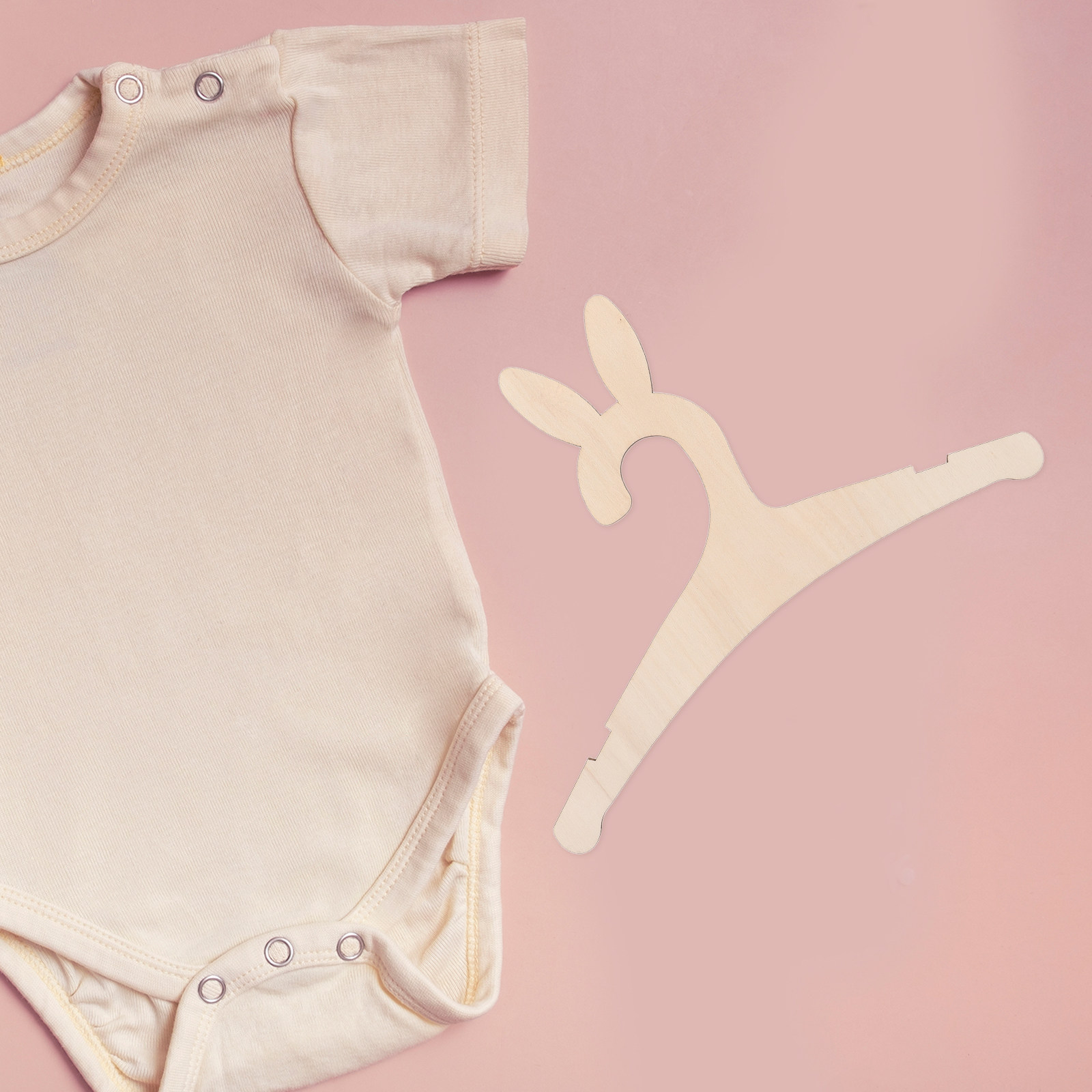 Baby Clothes - Cabides de madeira para roupas de
