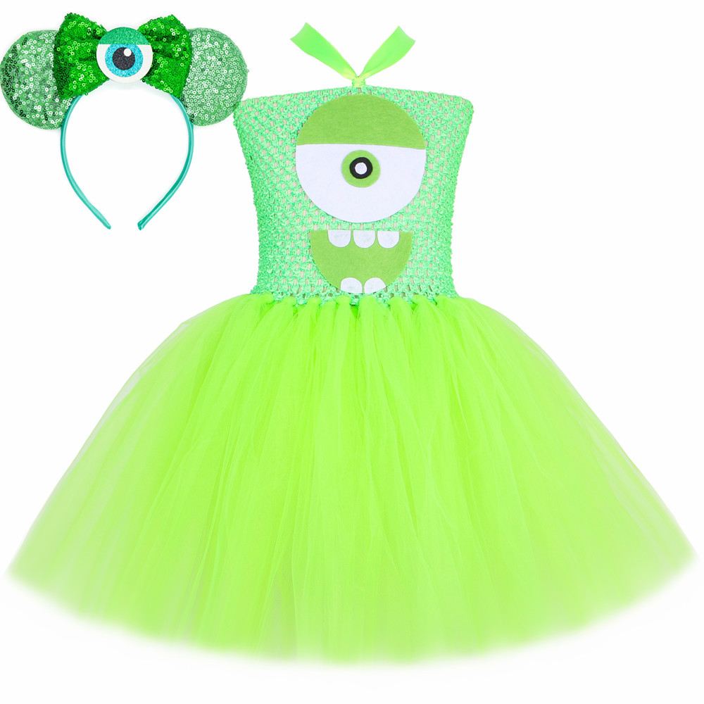 Fantasia de Monstro Mike Wazow - Toddler Girl Tulle Party Dress avaliação e preço