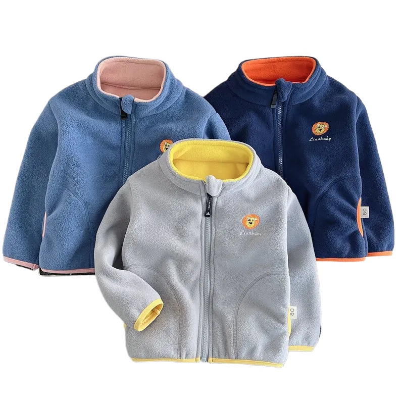 Novas crianças meninos meninas - Toddler Boy Winter Fleece Jacket avaliação e preço