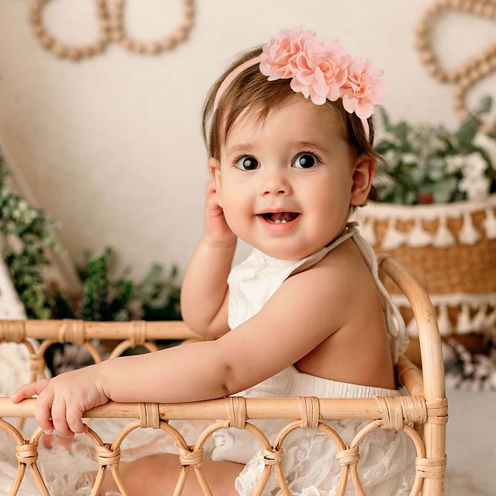 Chiffon flor headbands para o  - Baby Gear avaliação e preço