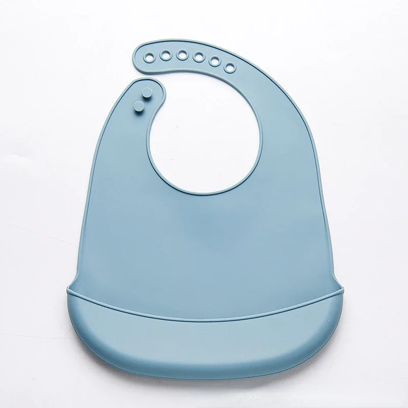 1 unidade de babete de silicon - Waterproof Baby Bibs Silicone avaliação e preço