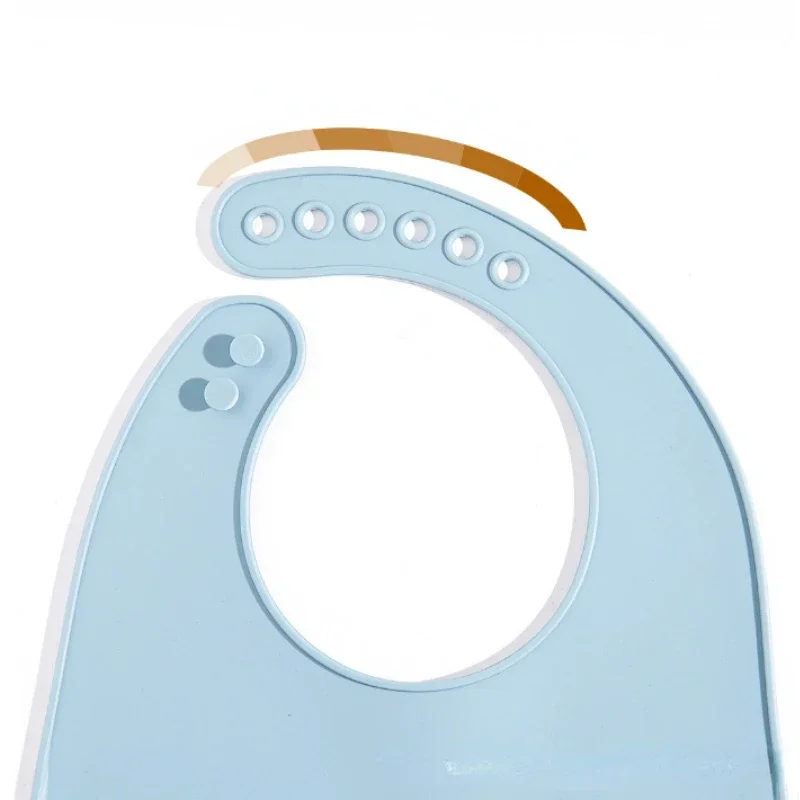 1 unidade de babete de silicon - Waterproof Baby Bibs Silicone avaliação e preço