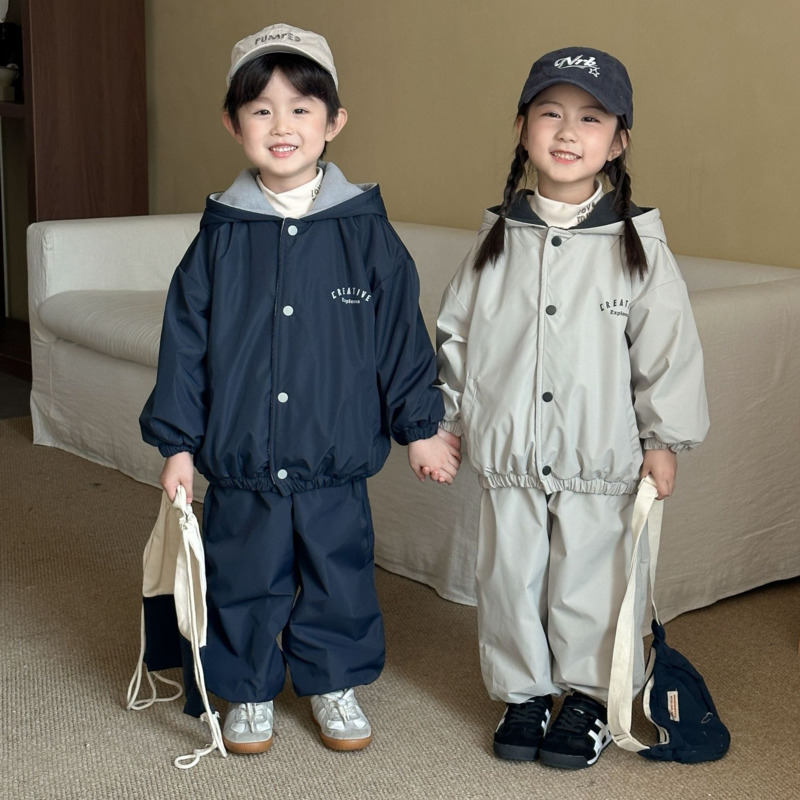 Conjunto de 2 peças com capuz  - Toddler Boy Winter Fleece Jacket avaliação e preço
