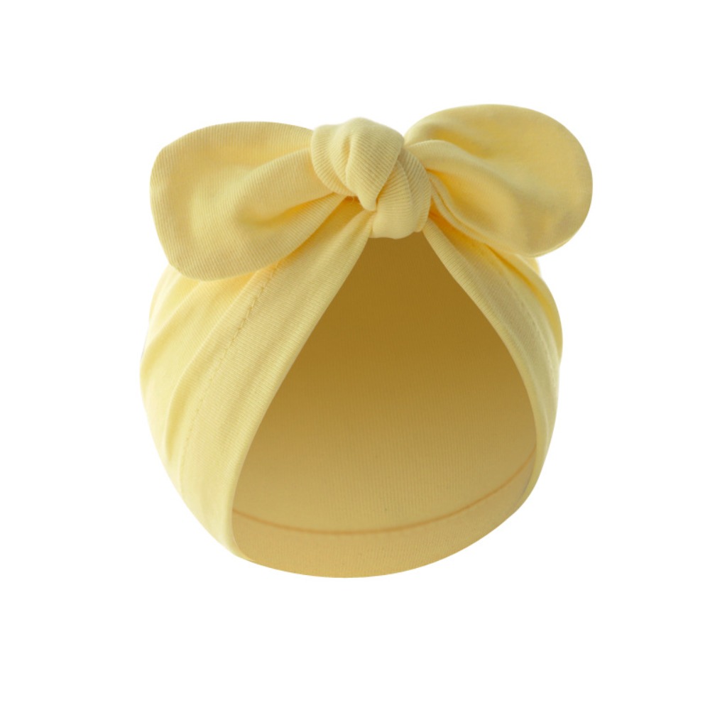 Chapéu de bebê com nó de flor  - Infant Beanie Hat With Ears avaliação e preço