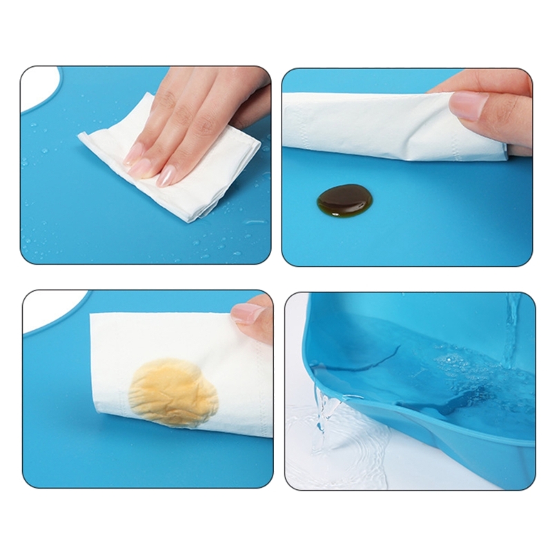 Babador de silicone impermeáve - Waterproof Baby Bibs Silicone avaliação e preço