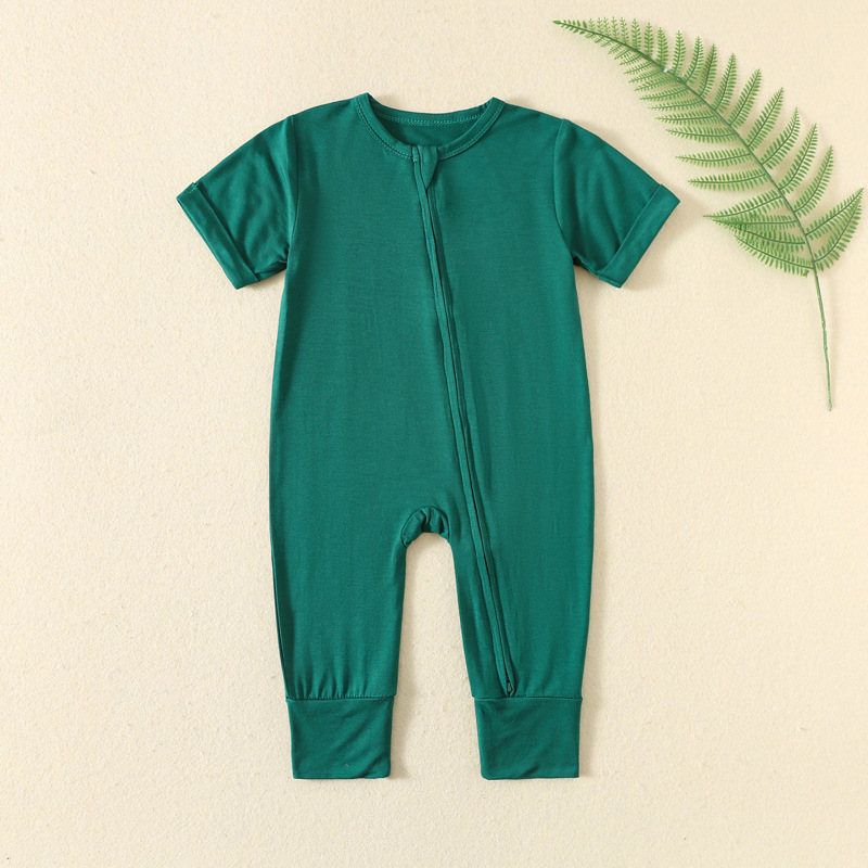 Macacão de bebê em fibra de ba - Cotton Baby Onesies Zipper avaliação e preço