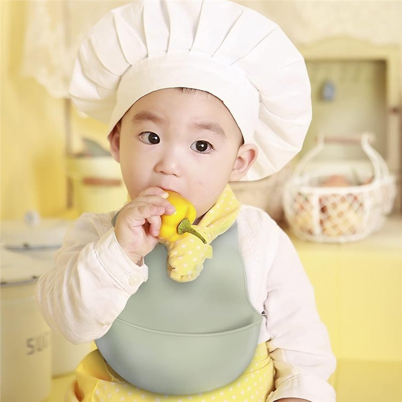 YSUN-Babadores de silicone par - Waterproof Baby Bibs Silicone avaliação e preço