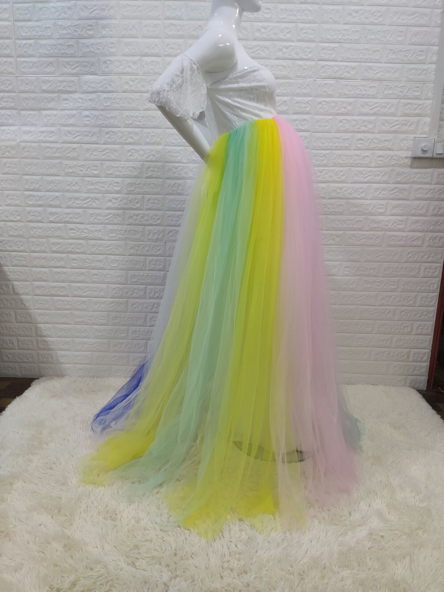 Vestido Maxi de Renda e Tule p - Maternity Wear avaliação e preço