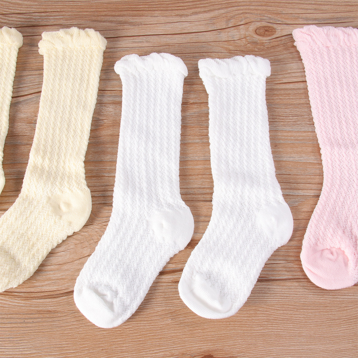 3 pares de meias compridas ant - Unisex Baby Socks Non Slip avaliação e preço