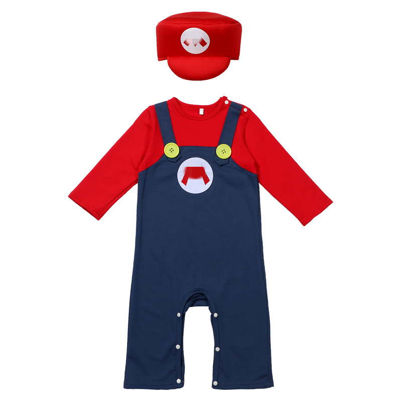 Bebê encanador traje vermelho  - Baby Clothes avaliação e preço